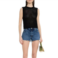 Frame - Crochet Crew Neck Tank Top