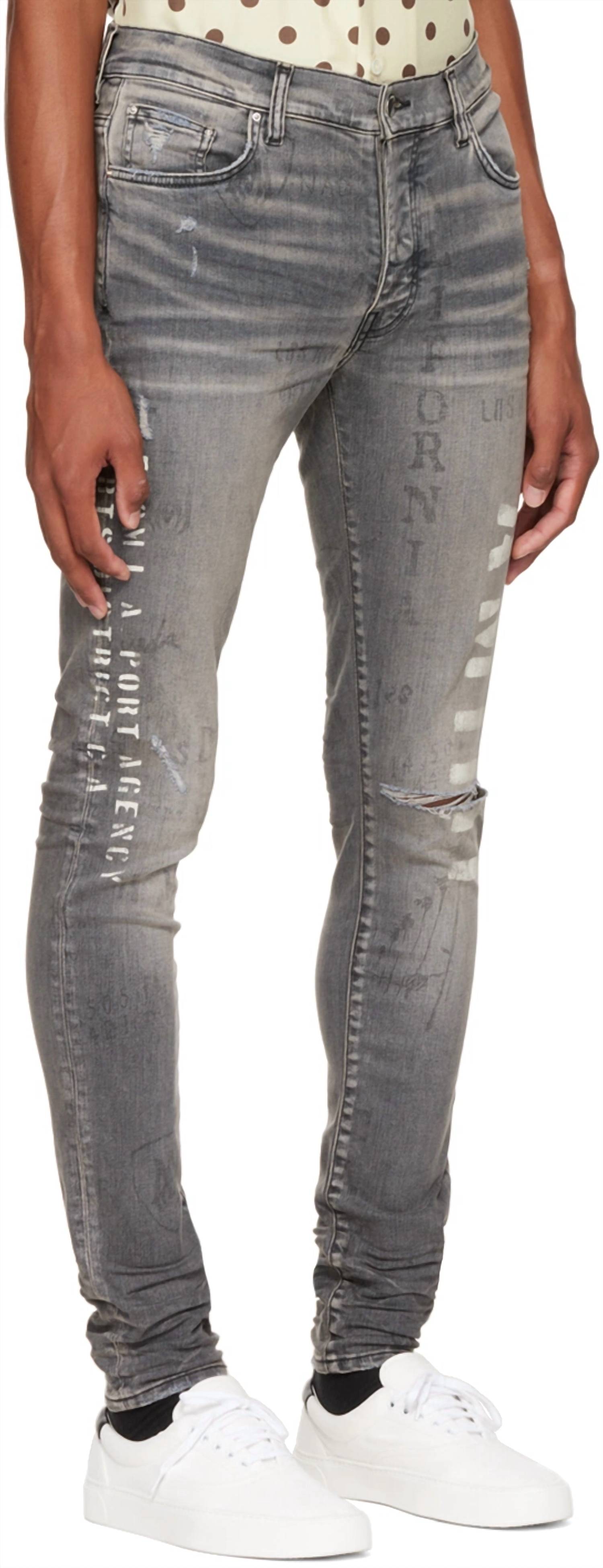 Amiri - Military Stencil Jeans