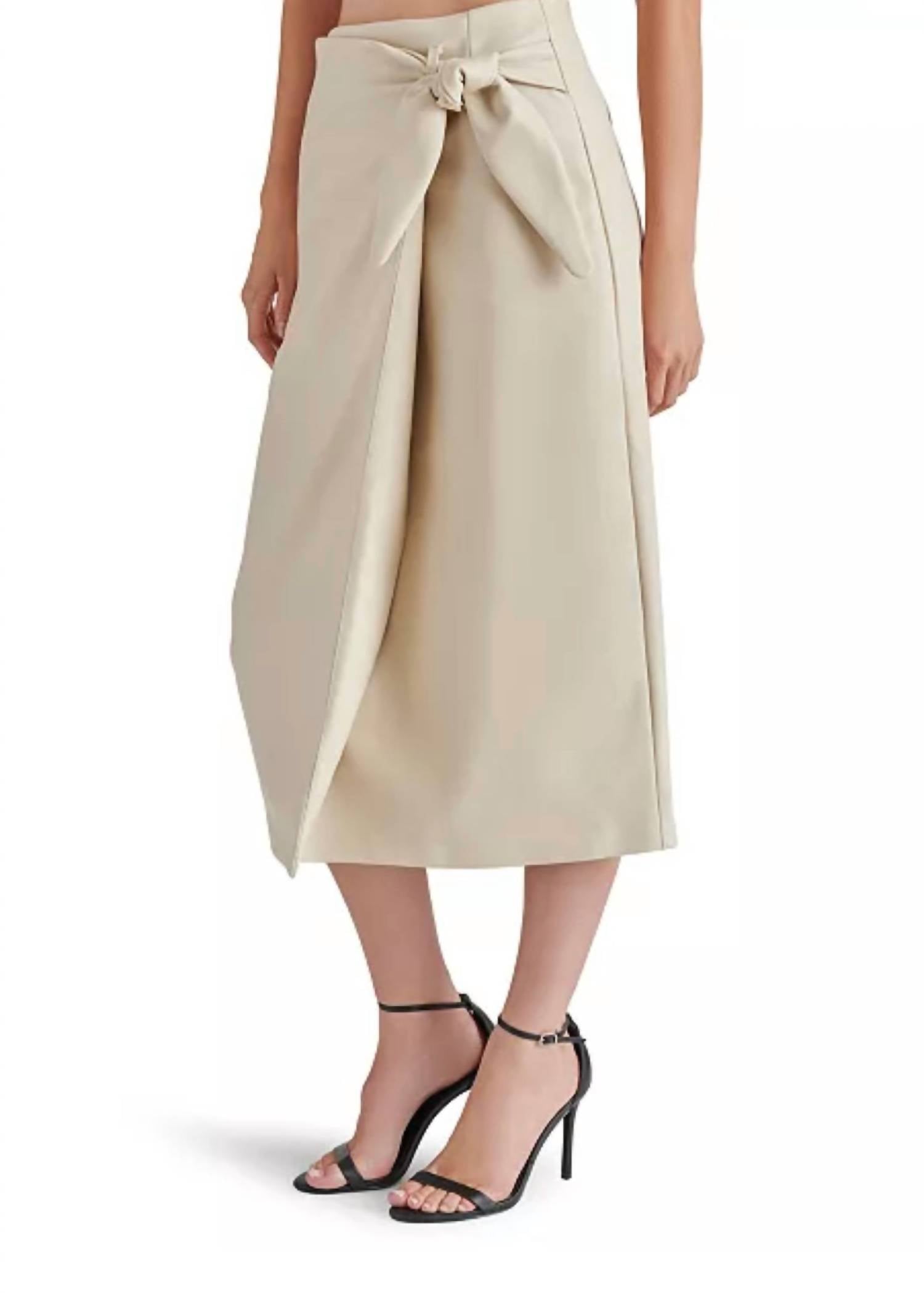 Steve Madden - Navia Faux Leather Midi Skirt