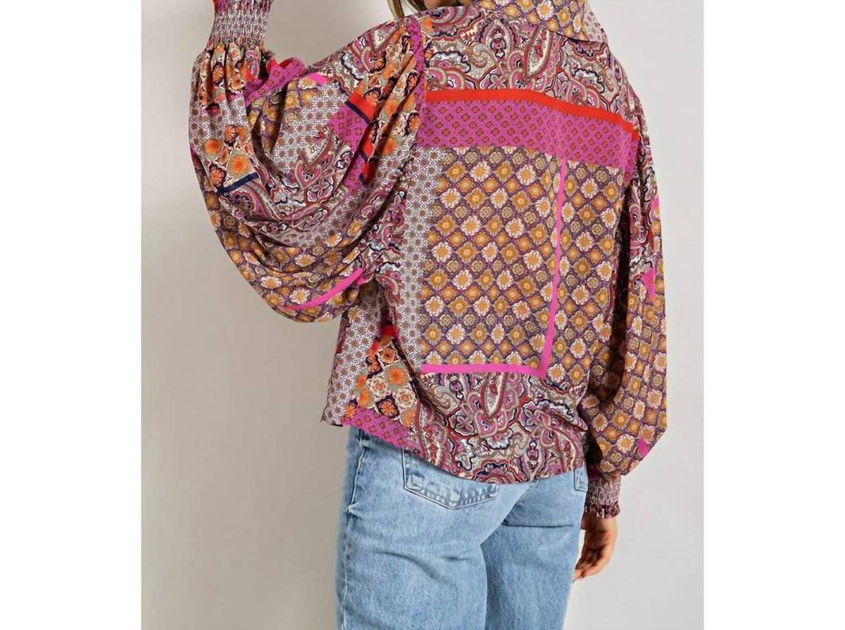Ee:Some - Boho Puff Sleeve Top