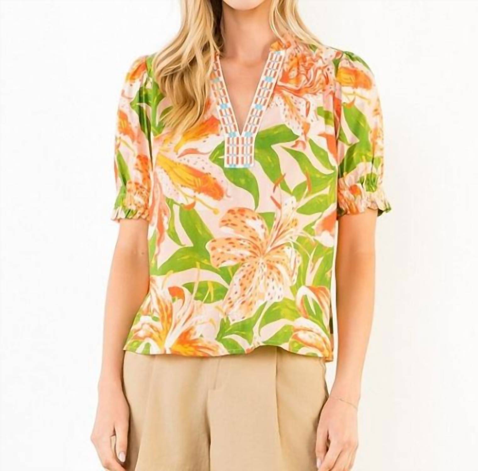 Thml - Hibiscus Floral Blouse