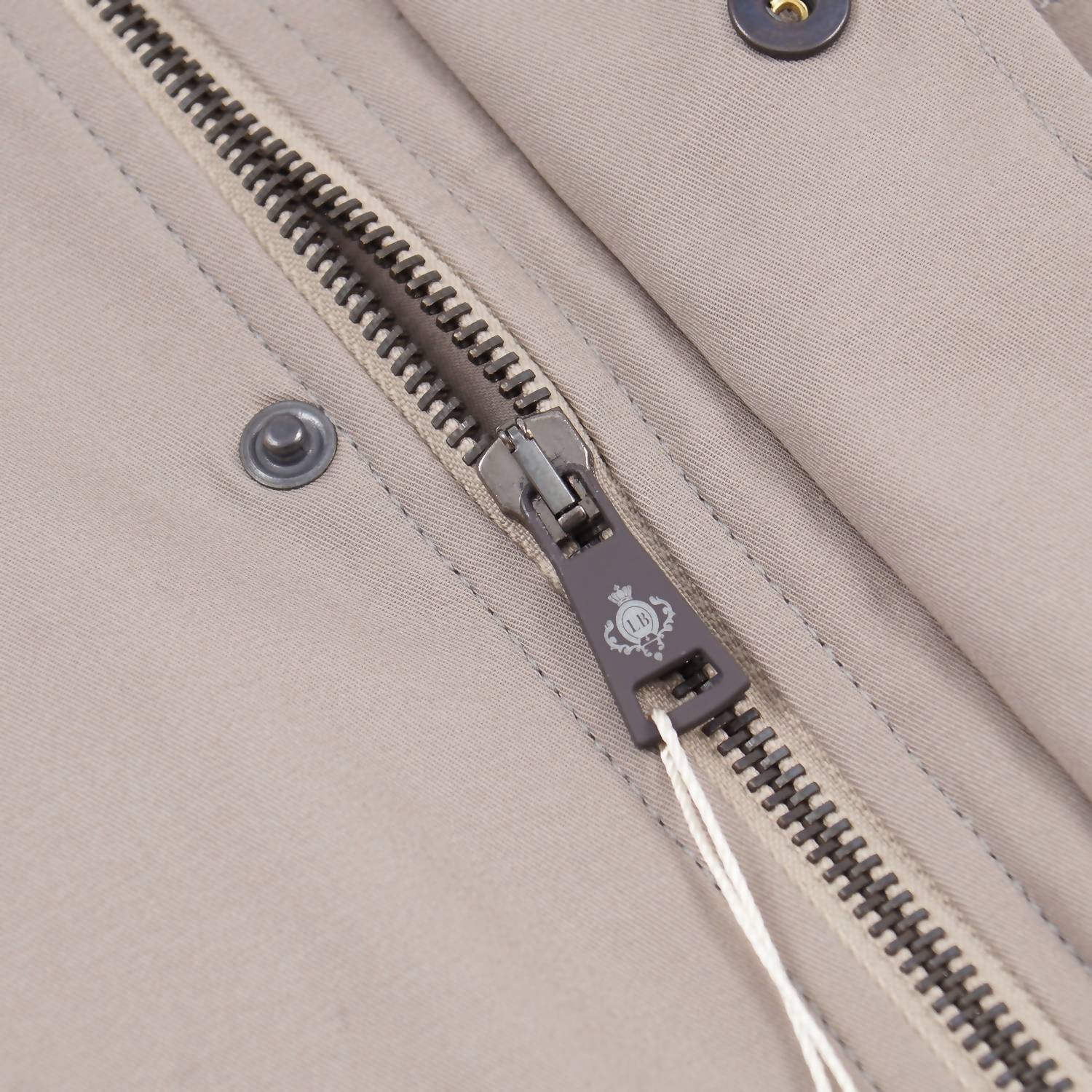 Luigi Borrelli Napoli - Men's Cotton Flight Jacket With Knit Details
