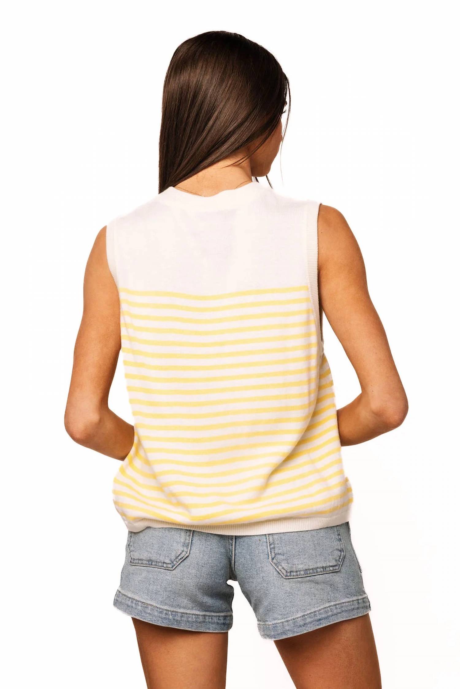 Queen Of Sparkles - Stripe Cocktail Knit Tank Top