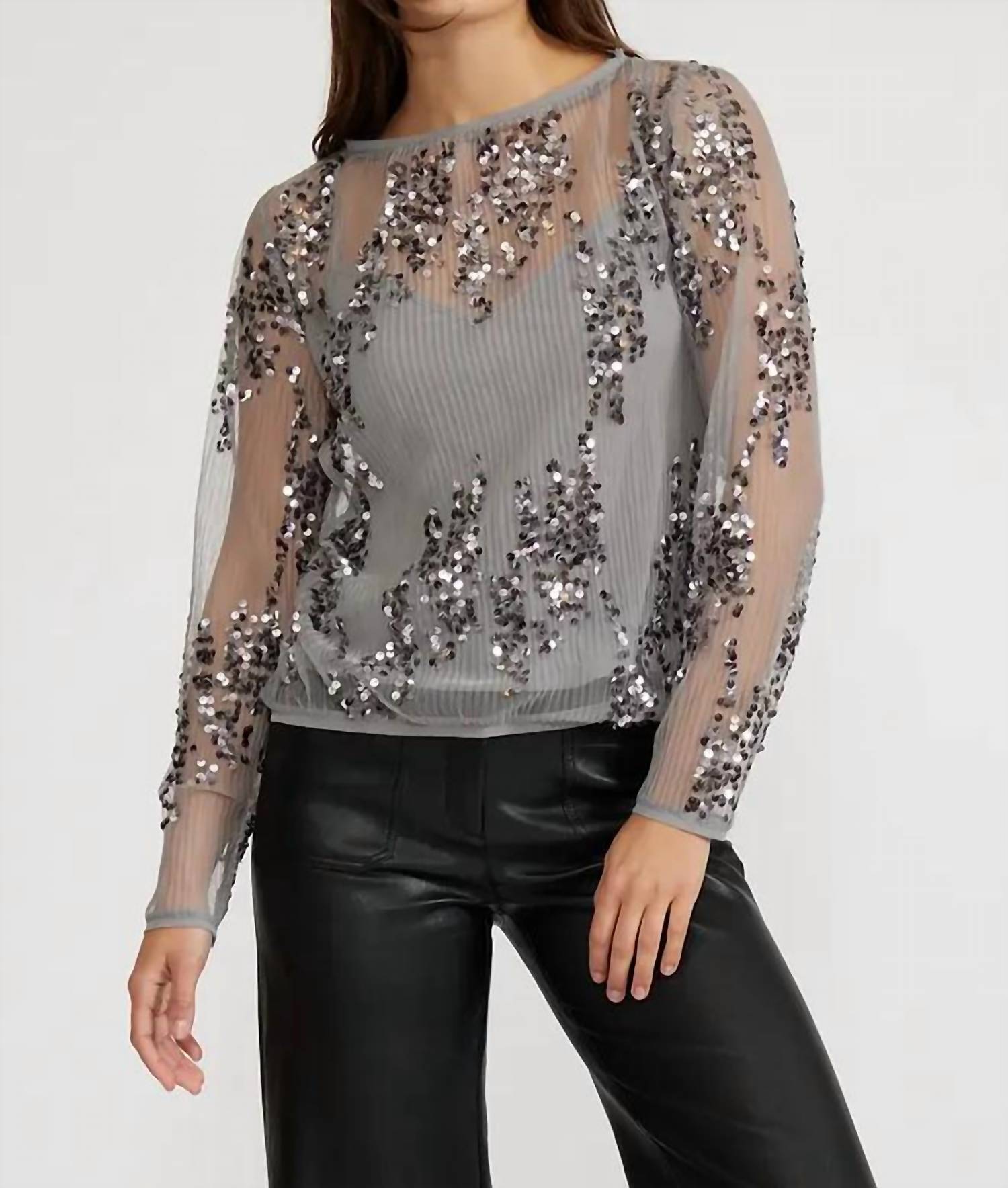 Lucy Paris - Ginny Sequined Blouse