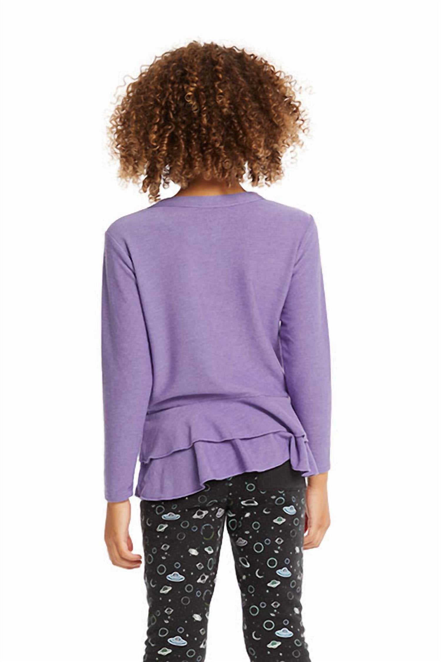 Chaser - Girls Long Sleeve Peplum Top