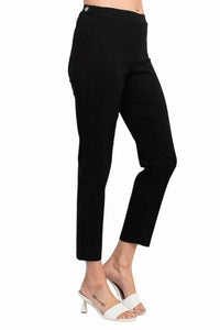 Hope & Harlow - Mid Waist Side Button Millennium Ankle Pant