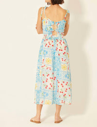 BILA77 Fairfax Cherry Pie Dress in md antique white - women's dress - detail view