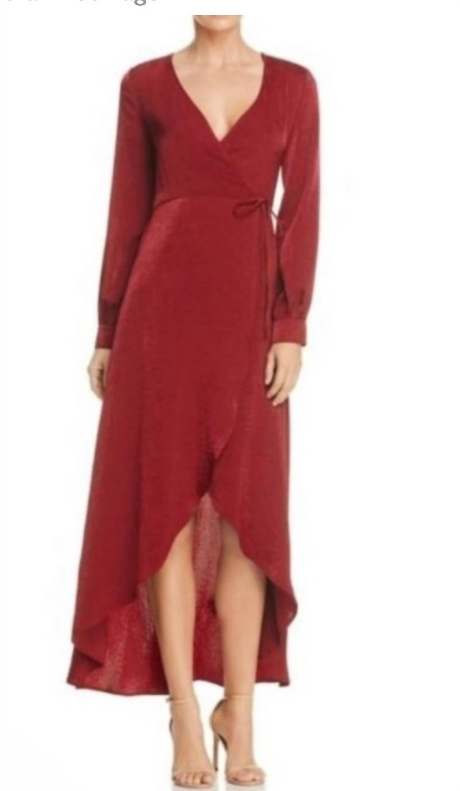 Lost + Wander - Napa Satin Wrap Dress