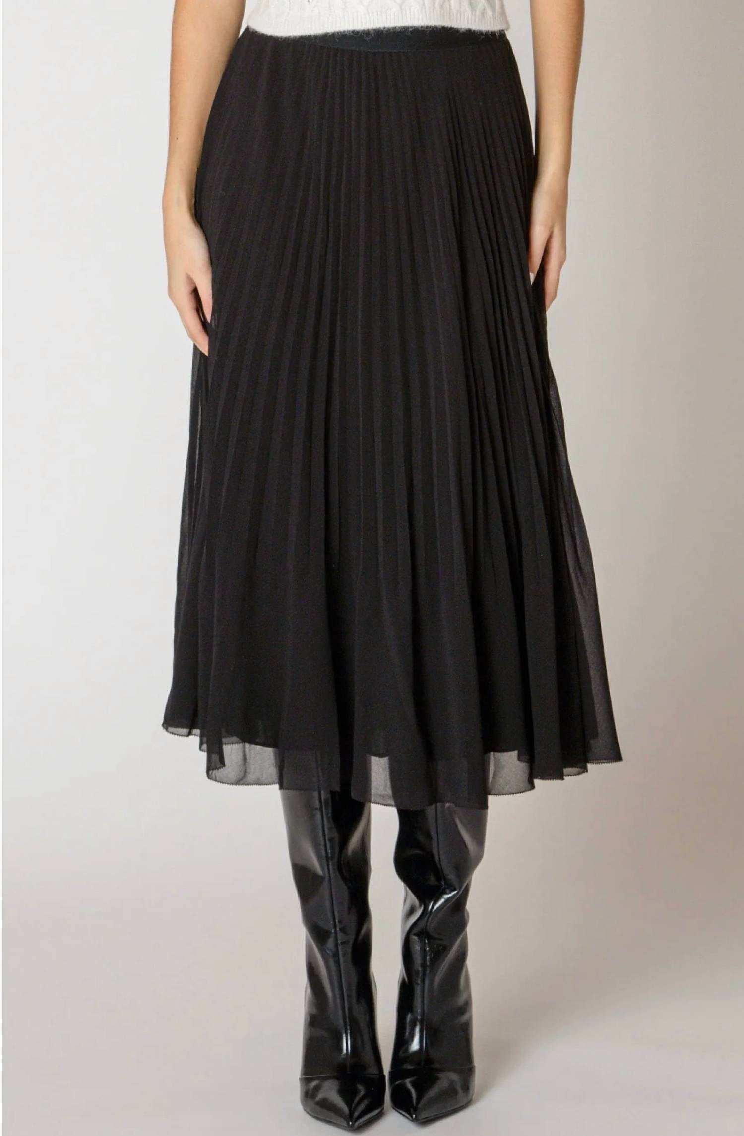 Dex - Pleated Midi Skirt
