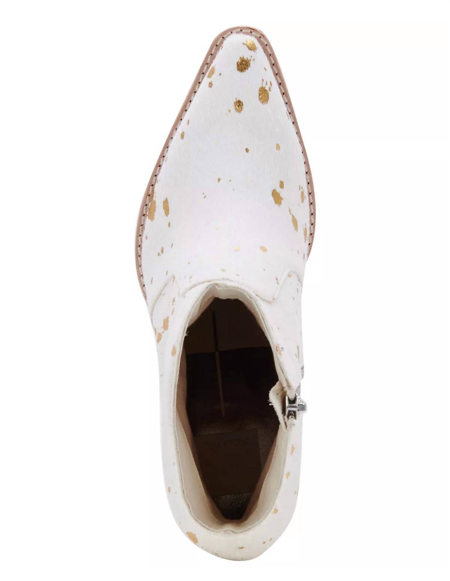 Dolce Vita - Women's Calf Hair Cowboy Booties