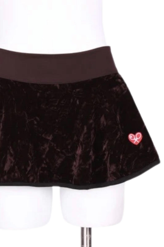 Love Love Tennis - Women's Velvet Love Tennis Skirt