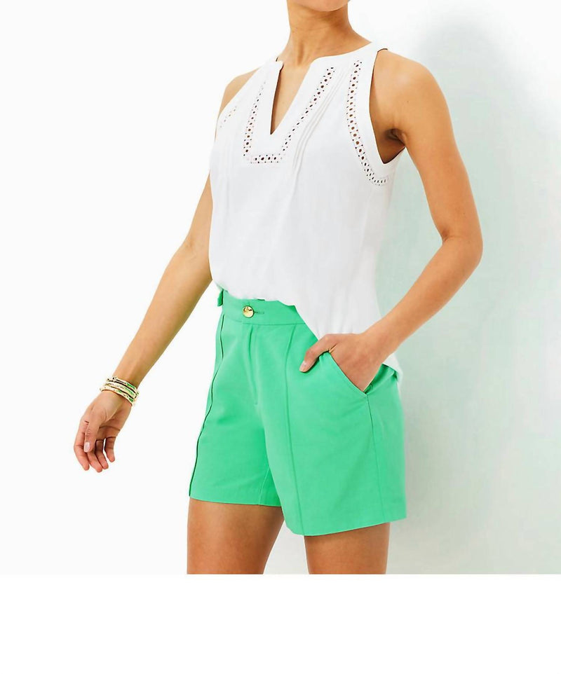 Lilly Pulitzer Deloria Linen Short in spearmint - women's shorts