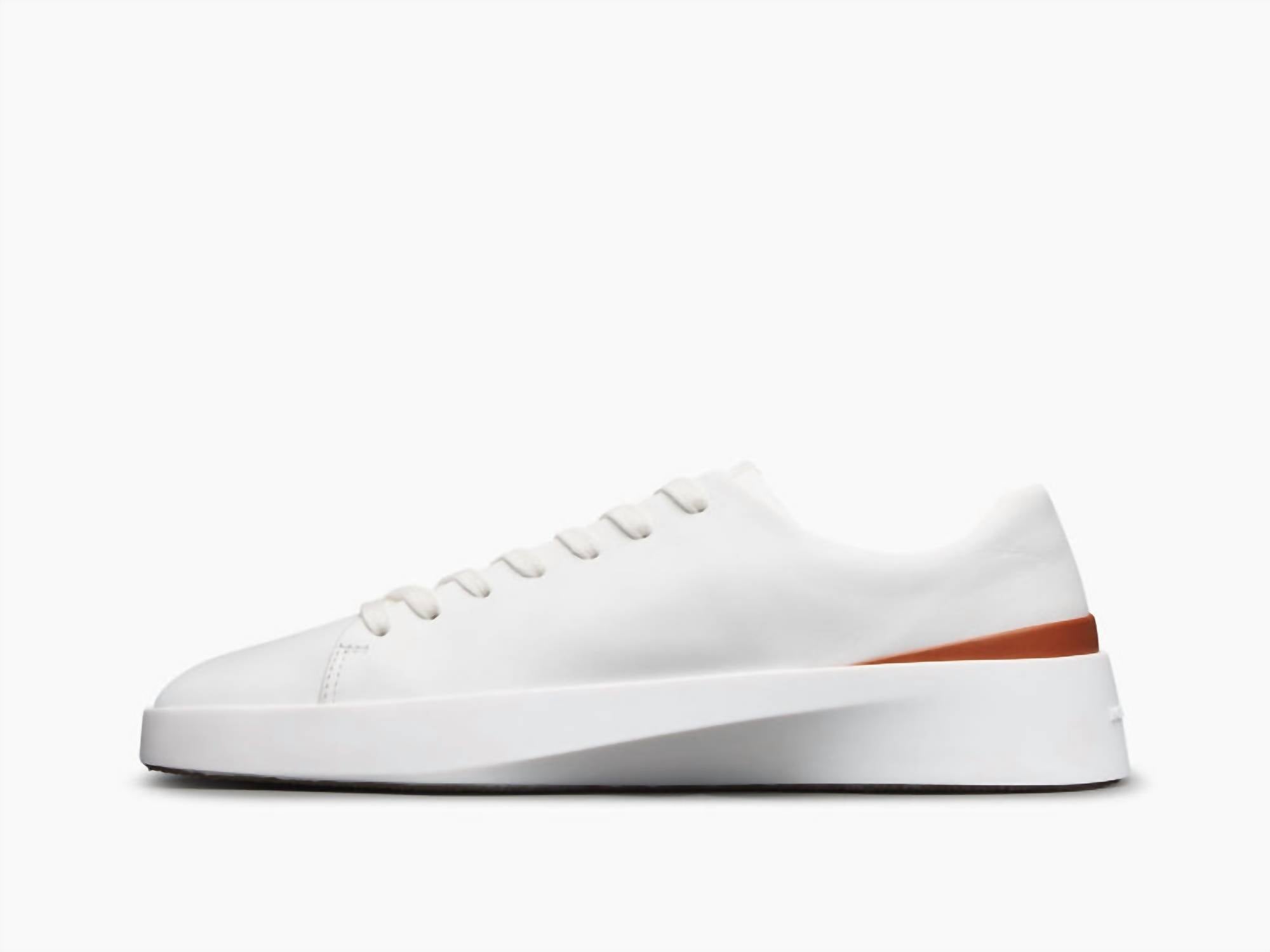 Wolf & Shepherd Women's Cruise Lo Casual Sneakers in white - women's sneaker - detail view