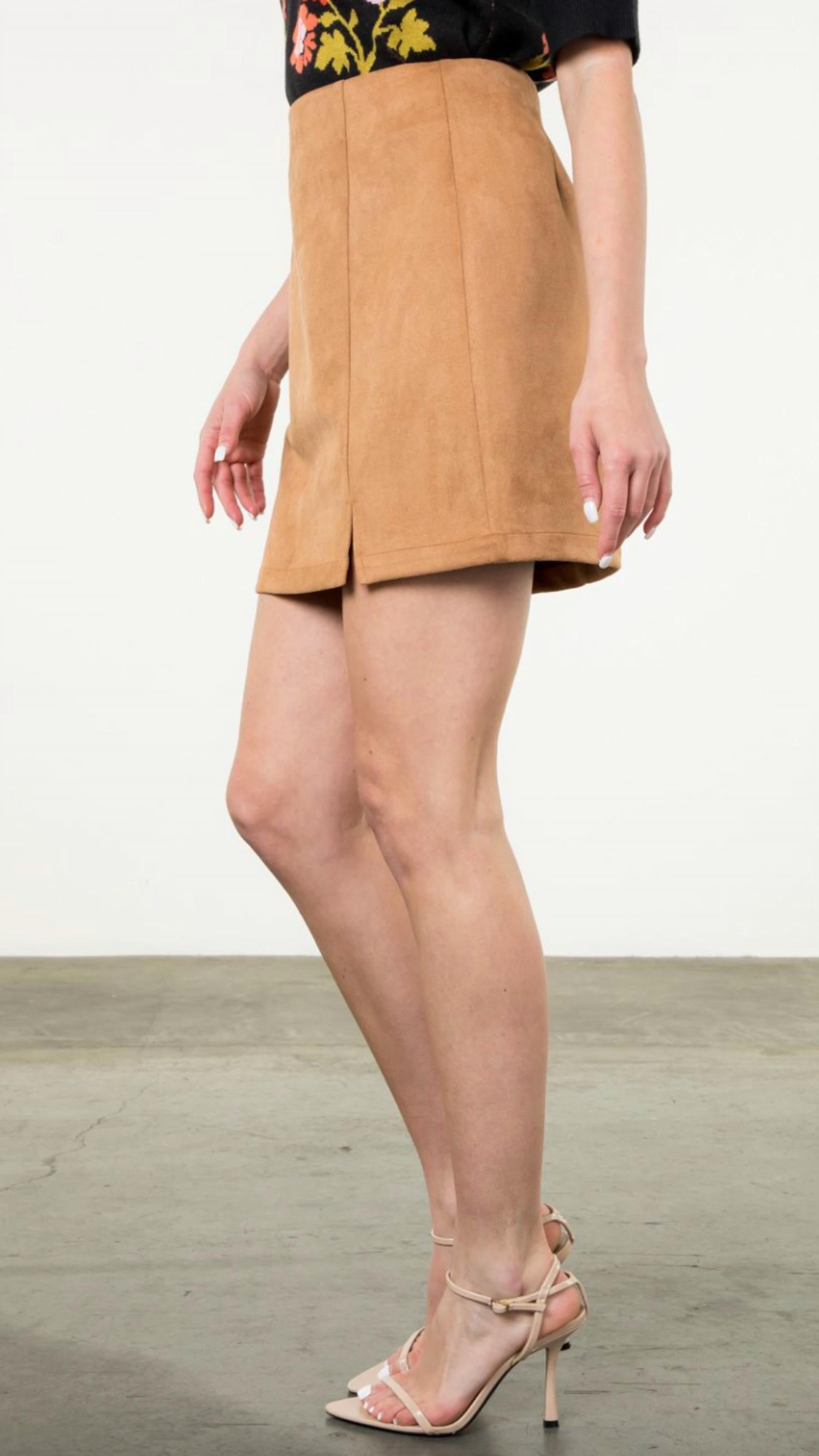Thml - Suede Mini Skirt