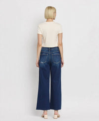 Vervet By Flying Monkey - Tummy Control Super High Rise Ankle Wide Leg Jeans