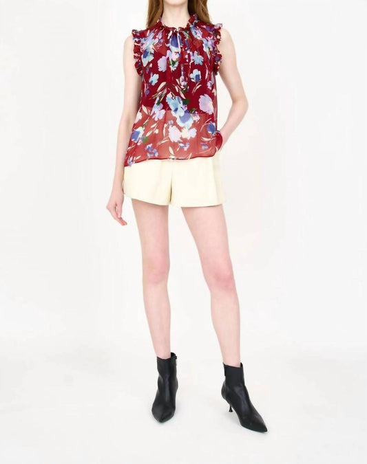 Nora Floral Ruffle Blouse