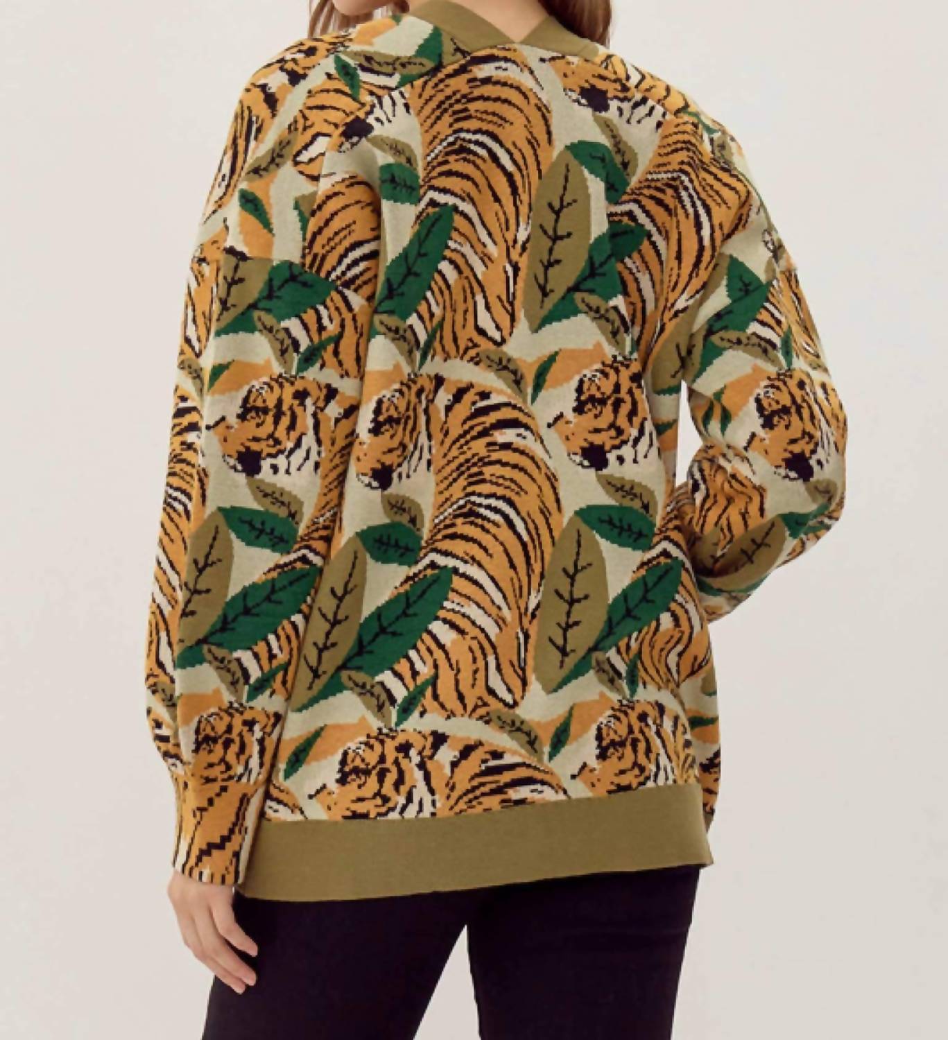 Jodifl - Tiger Jungle Print Cardigan
