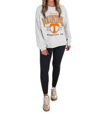 Pressbox - Women's Tennessee Volunteers Crewneck Fleece Sweatshirt