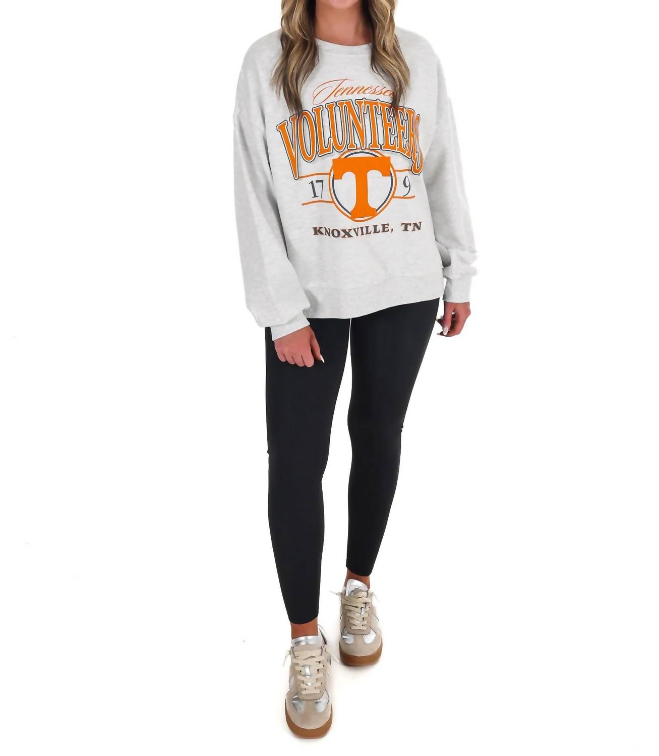 Pressbox - Women's Tennessee Volunteers Crewneck Fleece Sweatshirt