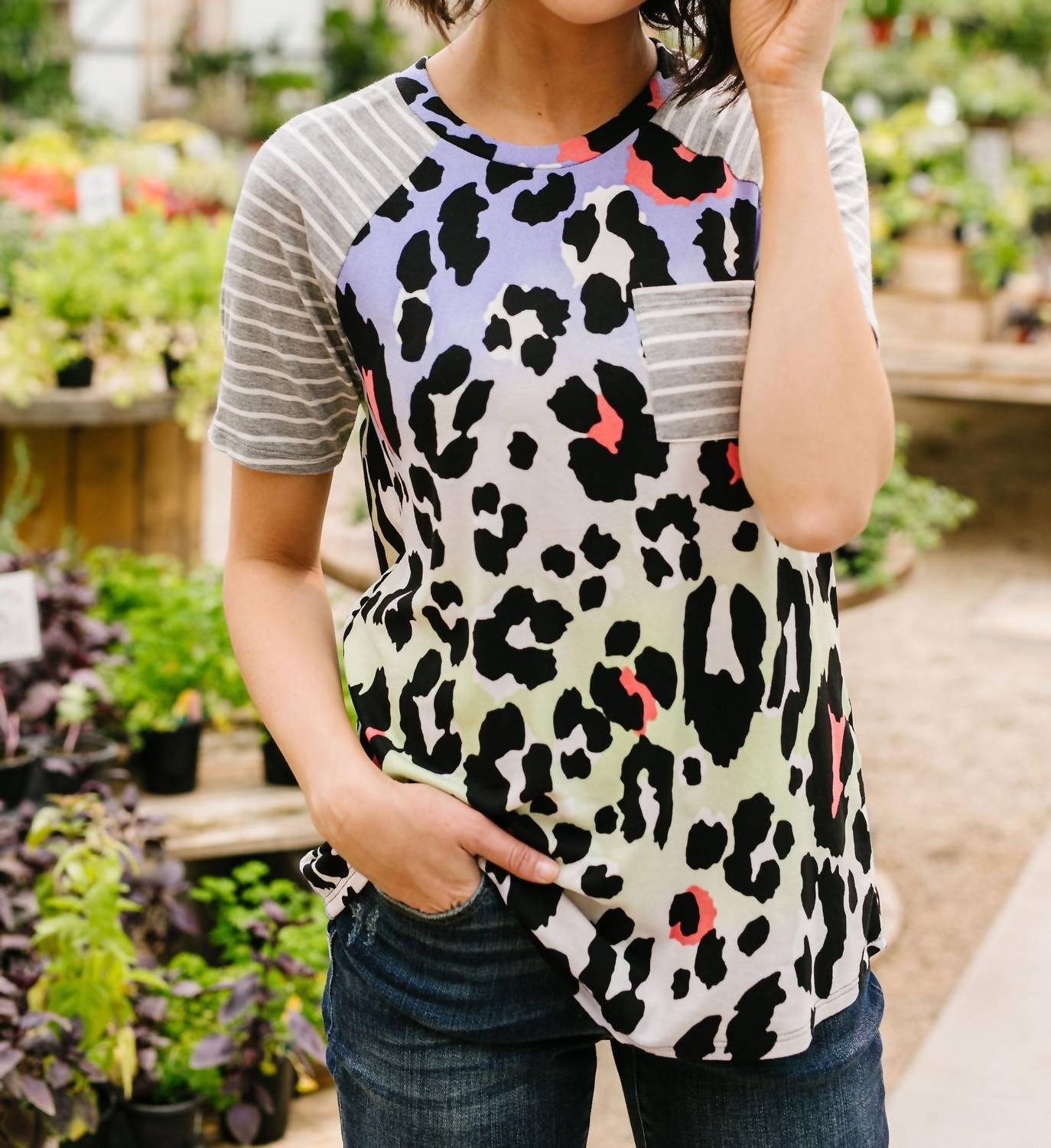 Pastel Spots & Stripes Top