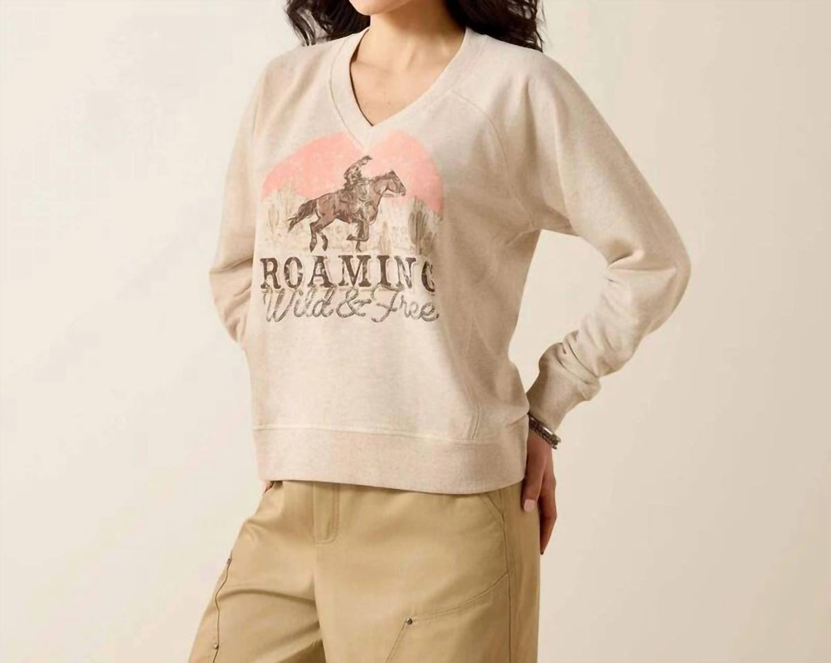 Ariat - Wild And Free V-neck Sweatshirt