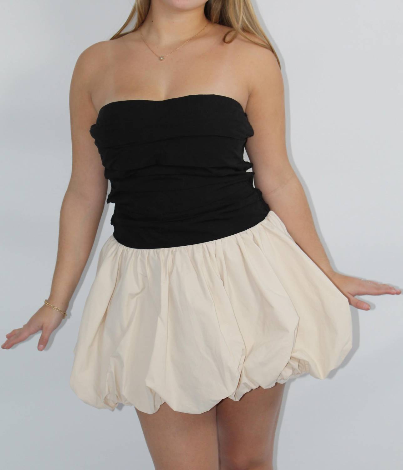 Sofie The Label - Two-Toned Bubble Skirt Dress
