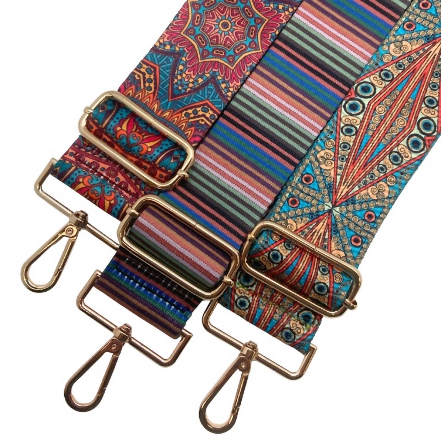 Cthru Women's Stained Glass Geometric Adjustable Crossbody Bag Purse Strap in multicolor - women's item - alternate view