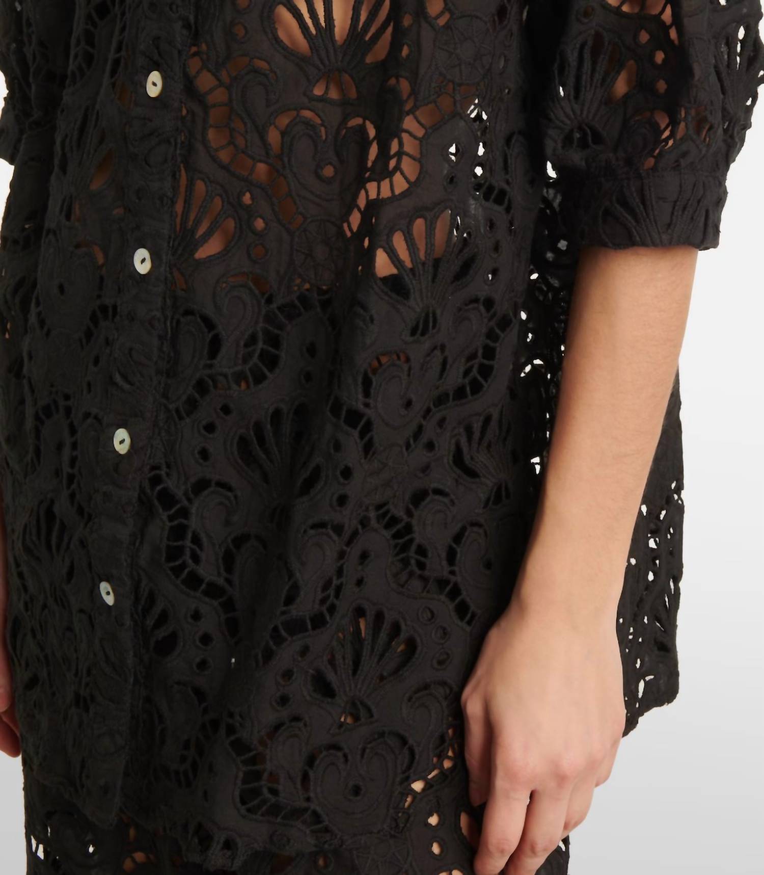 Farm Rio - Seashell Eyelet Shirt