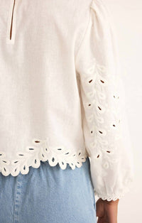 Z Supply - Ambroise Eyelet Long Balloon Sleeves Top