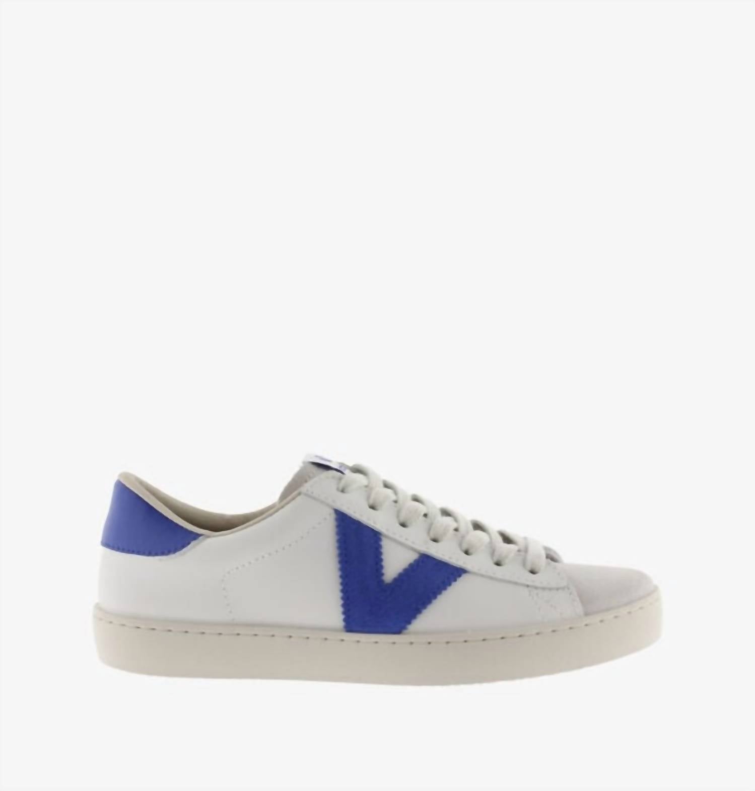 VICTORIA Women's Berlin Piel & Serraj Sneaker in royal - women's sneaker