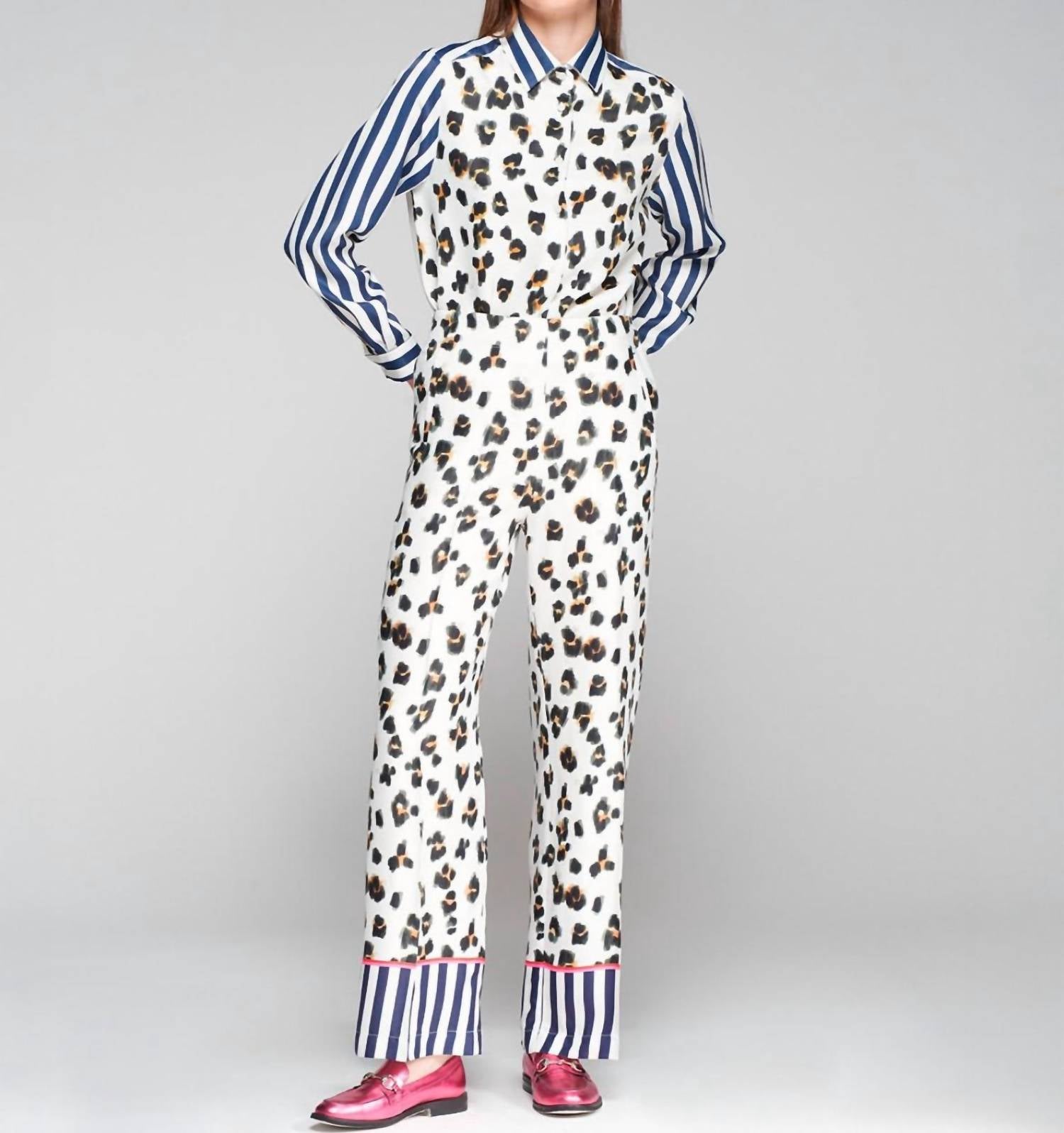 Vilagallo - Leopard Flower Tea Shirt