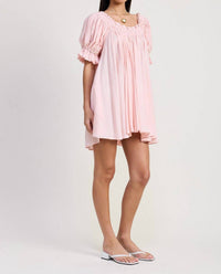 Emory Park - Mini Embroidery Short Puff Sleeve Dress