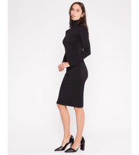 RIPLEY RADER Midi Turtleneck Dress in black - women's dress - alternate view