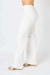 Judy Blue - High Waist Braided Waist Band Wide Leg Jeans