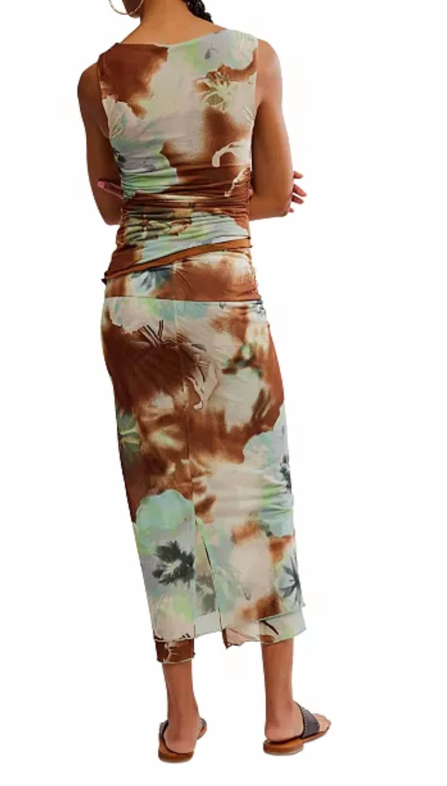 Free People - Mesh Sunset Maxi Skirt