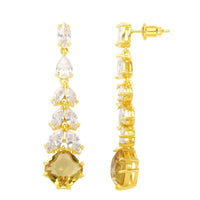 Sahira Jewelry Design - Women's Soleil Cubic Zirconia Drop Earring