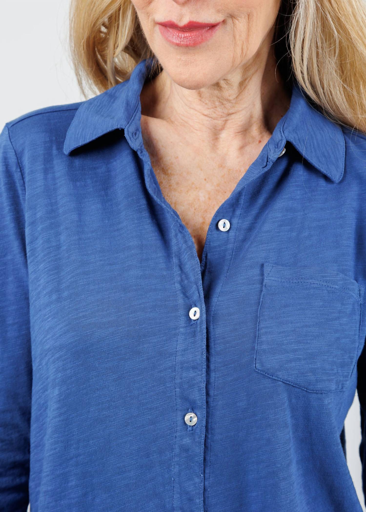 Elliott Lauren - Reese Long Sleeve Button Front Shirt