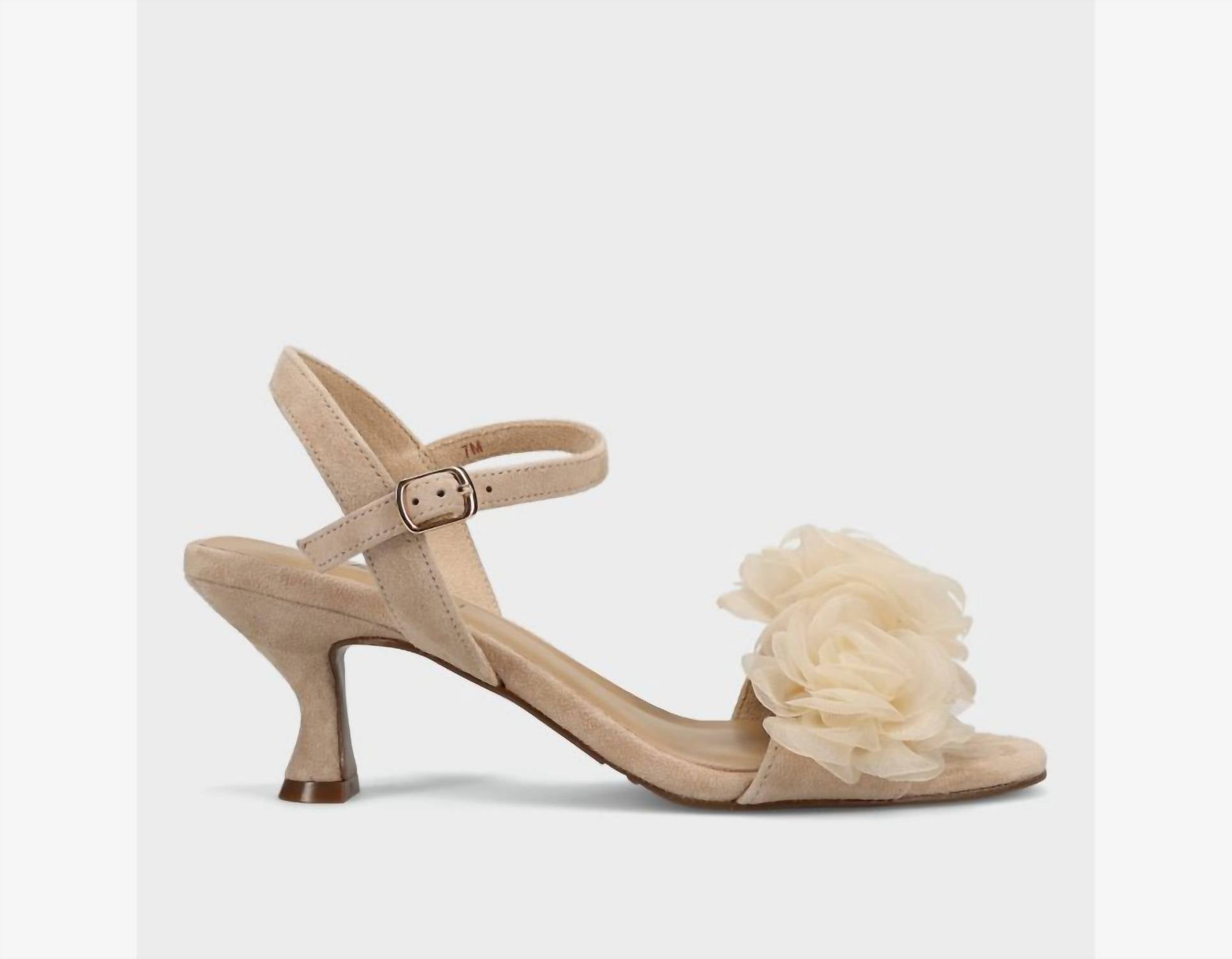 VANELi Women's Lapis Sandal in nude suede - women's sandal - detail view