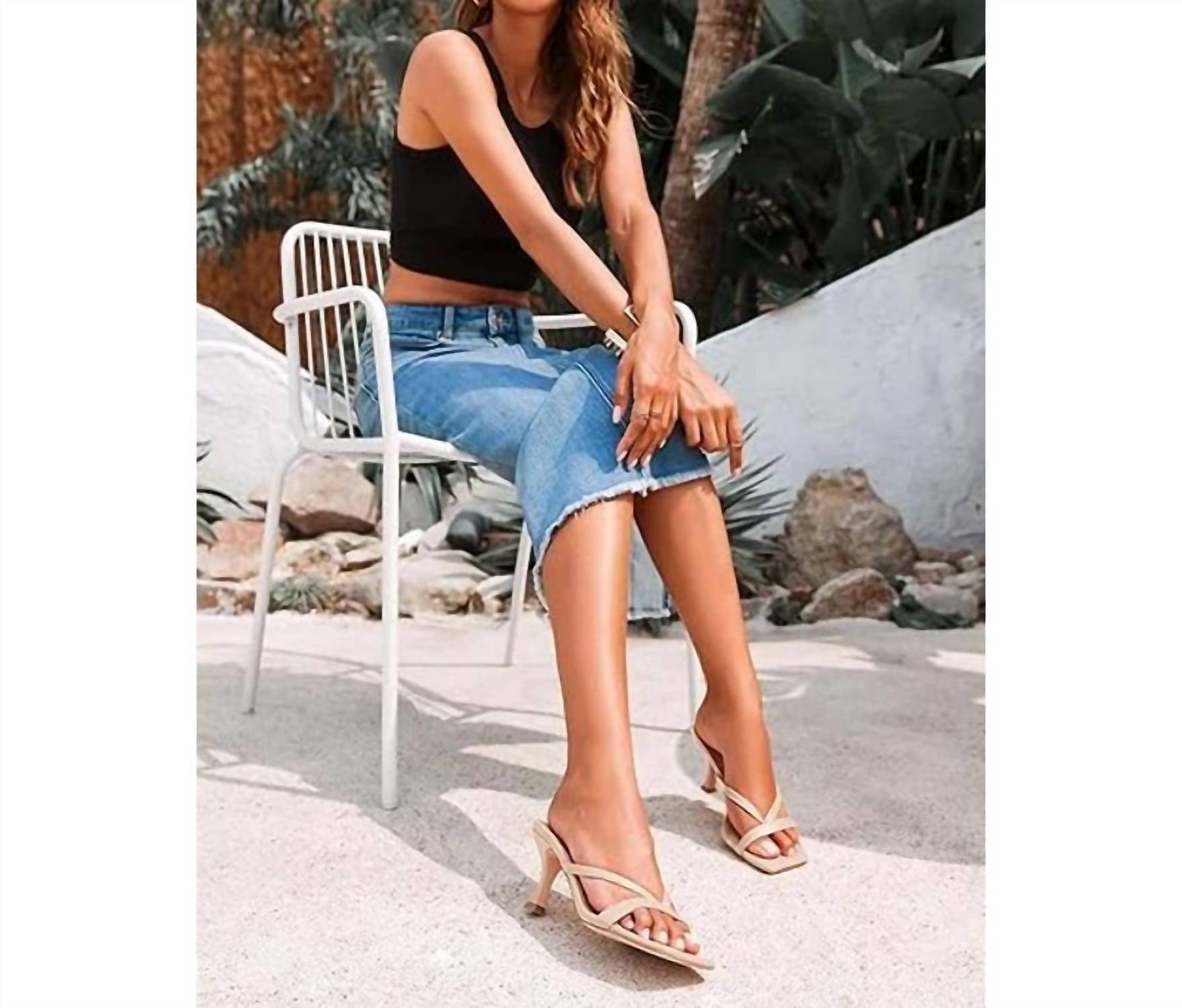 Ermonn - Women's Open Toe Thong Slide On Sandals