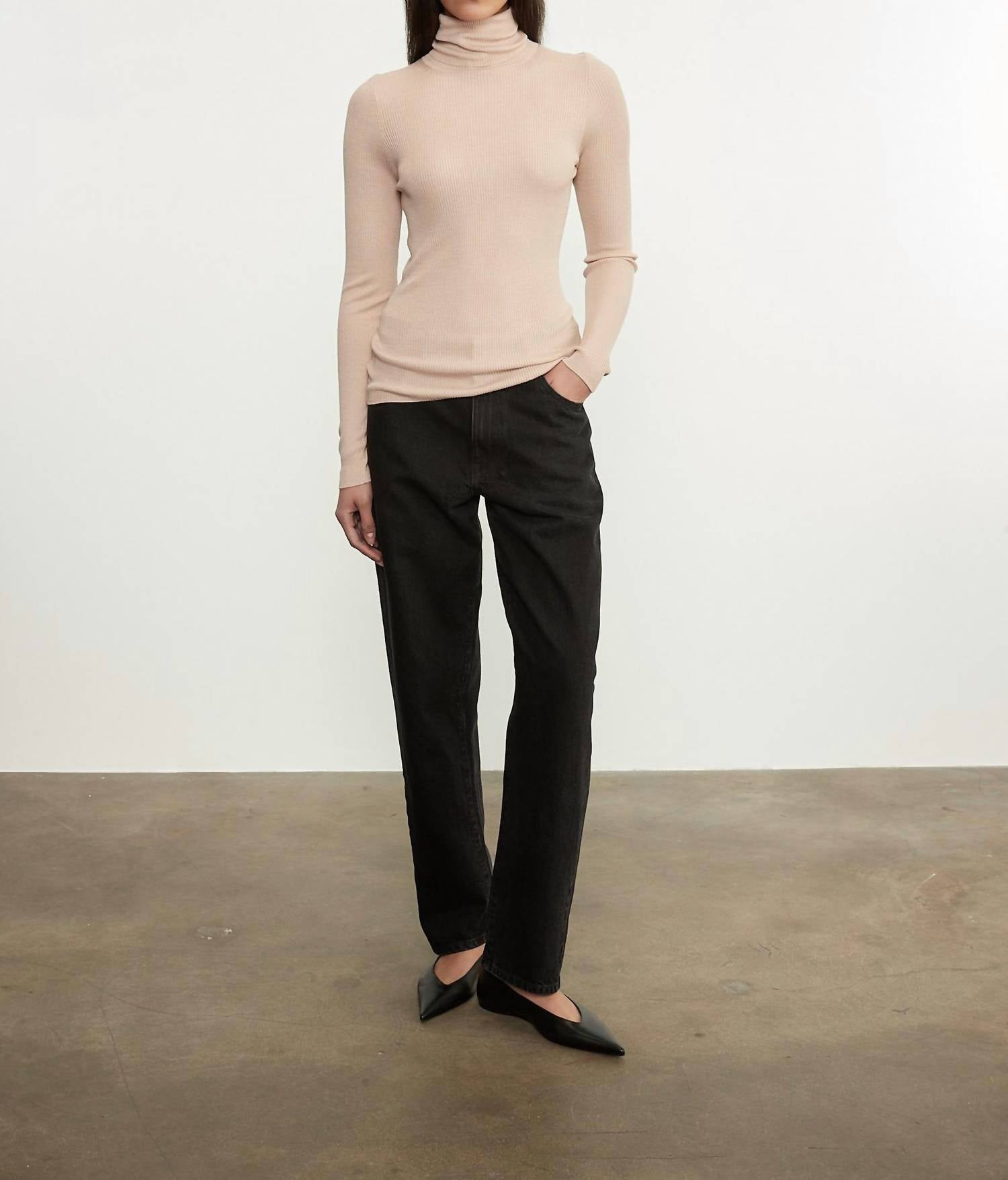 Enza Costa - SILK SWEATER LAYERING TURTLENECK SWEATER