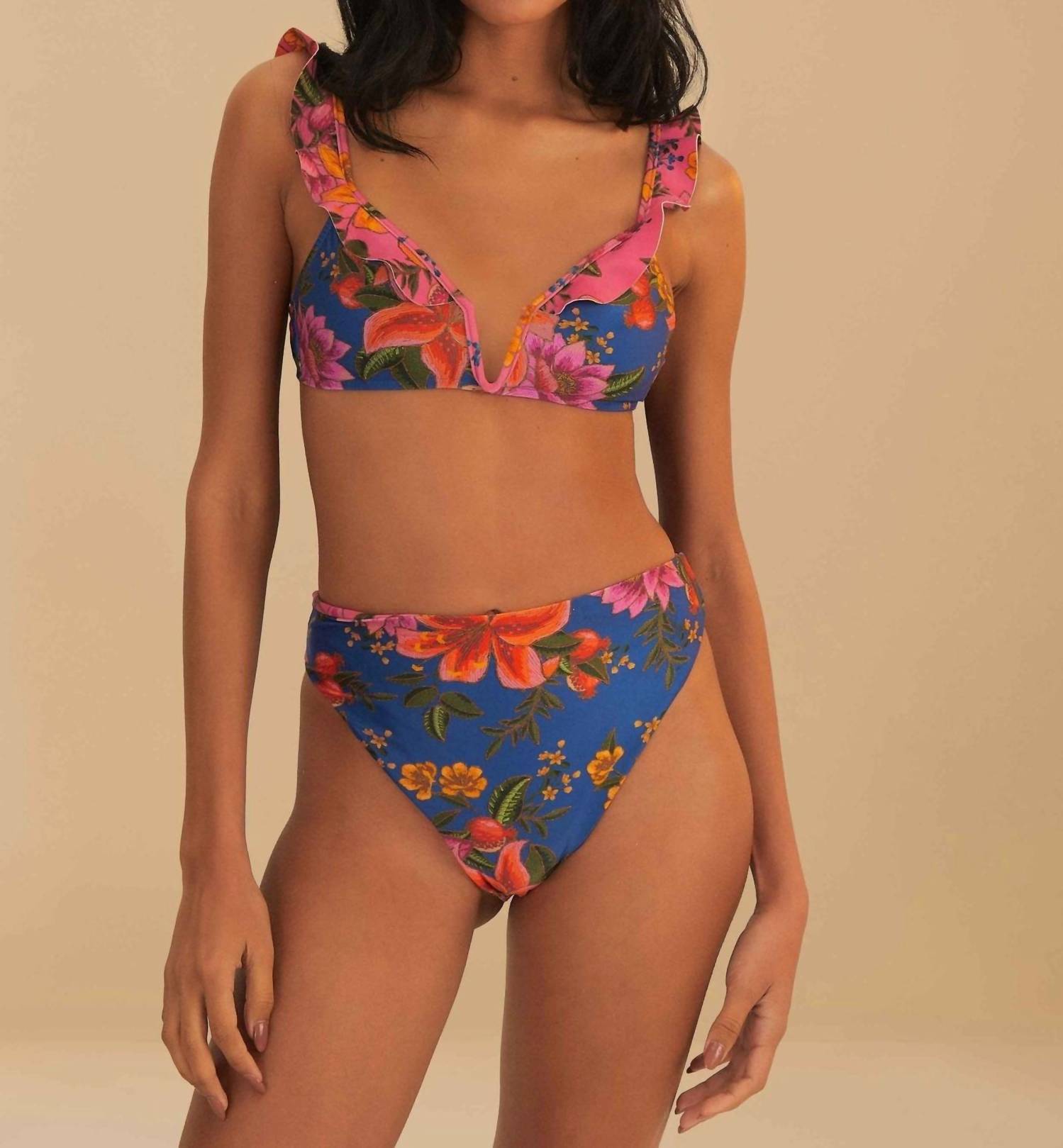 Farm Rio - High Waist Bikini Bottom