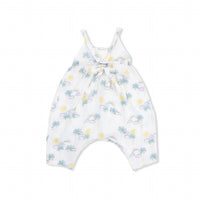 Angel Dear - Palm Trees And Rainbows Tie Back Romper
