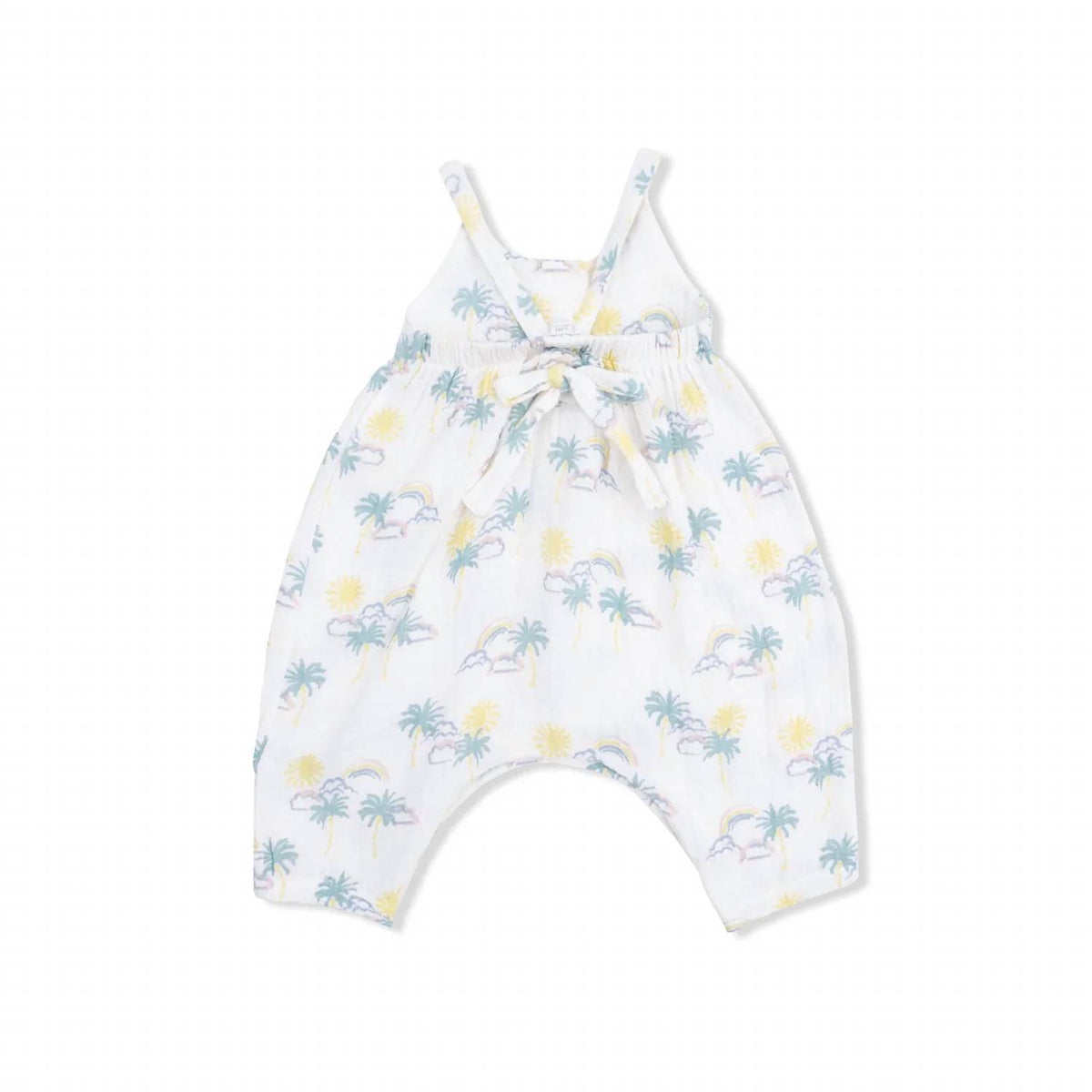 Angel Dear - Palm Trees And Rainbows Tie Back Romper