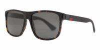 Gucci - Full Rim Square Polarized Sunglasses 0010s - 003