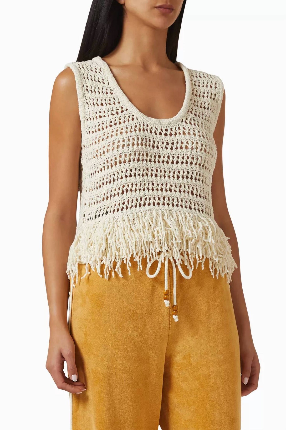 The Upside - Kamali Knit Fringe Top