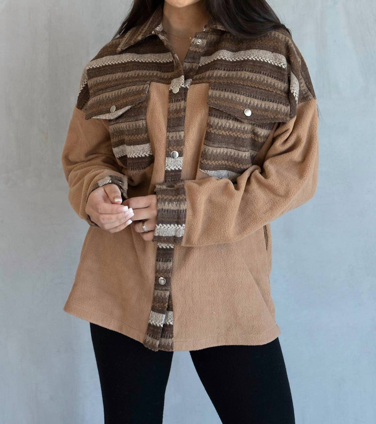 Jen & Co. - Women's Flo Print Shacket
