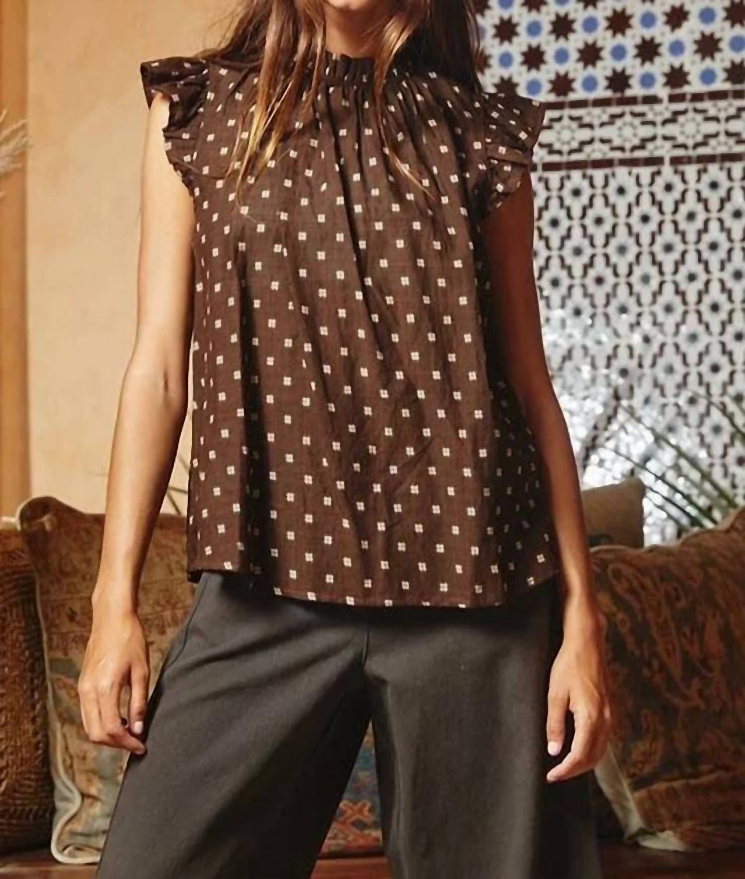 Bucketlist - Cecilia Ruffle Blouse Top