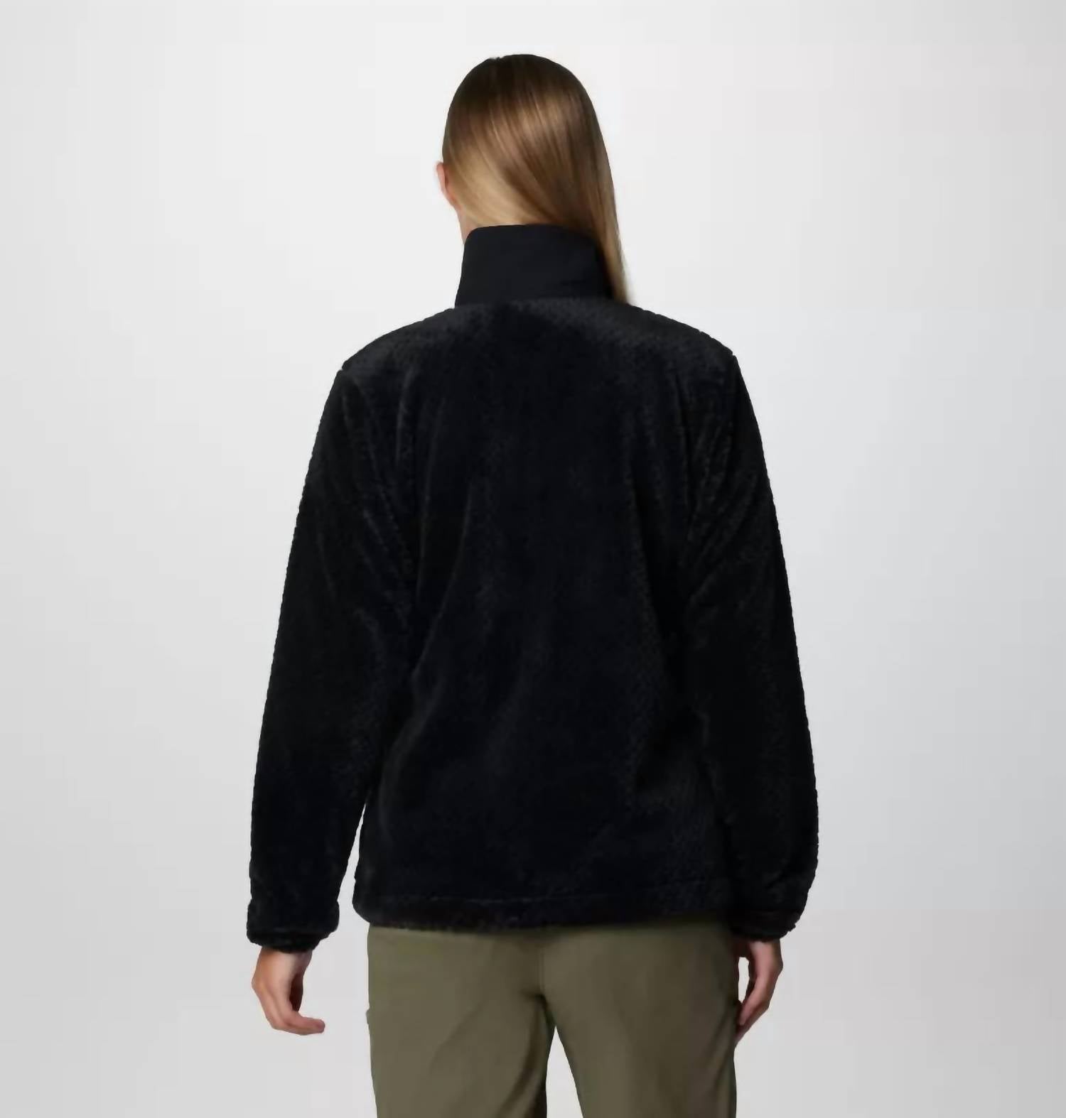 Columbia Fire Side Full Zip Iii Fleece Jacket in black - women's jacket - detail view