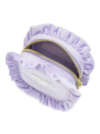 Stoney Clover Lane - Women's Velvet Ruffle Mini Pouch With Heart - Pre-sewn