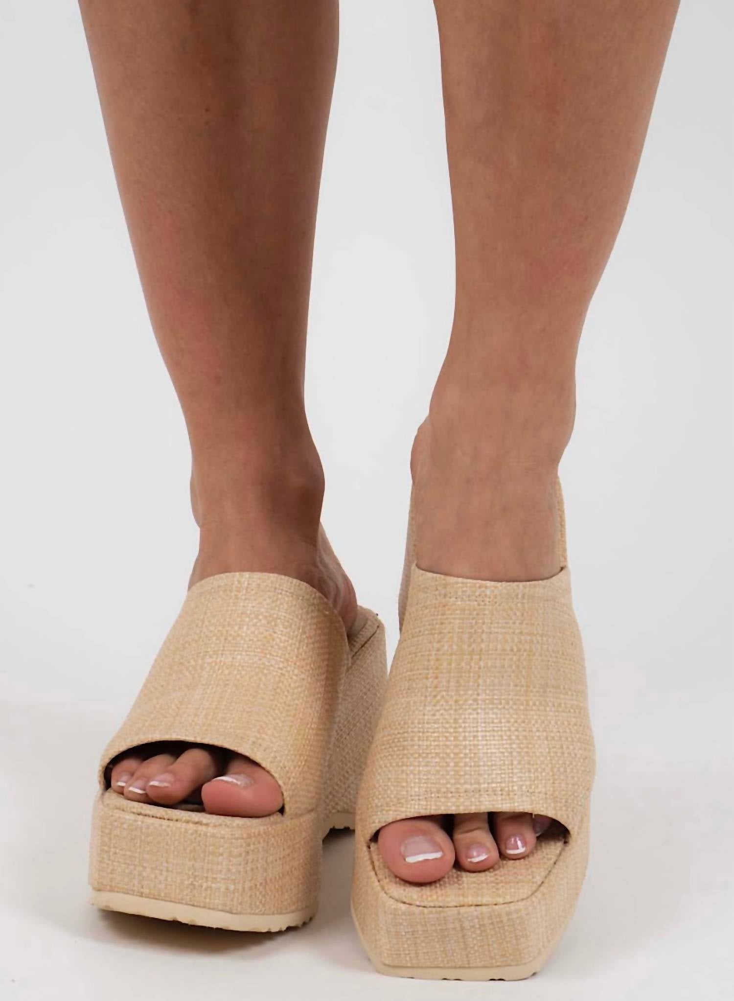 Chinese Laundry - Women's Straw Platform Sandal